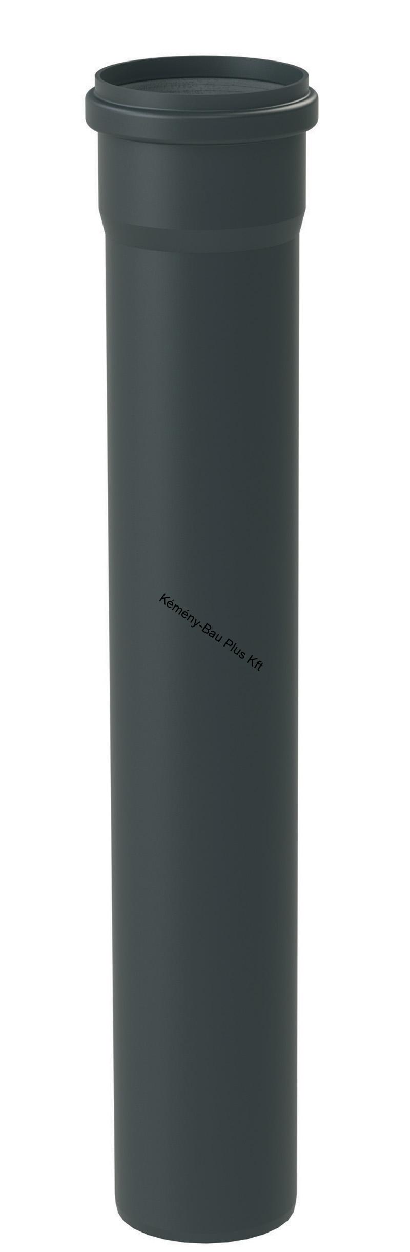 PBRM00 Szimpla Merevfalú Füstgáz-Elvezető 200mm cső 250mm Fekete (STARR) 