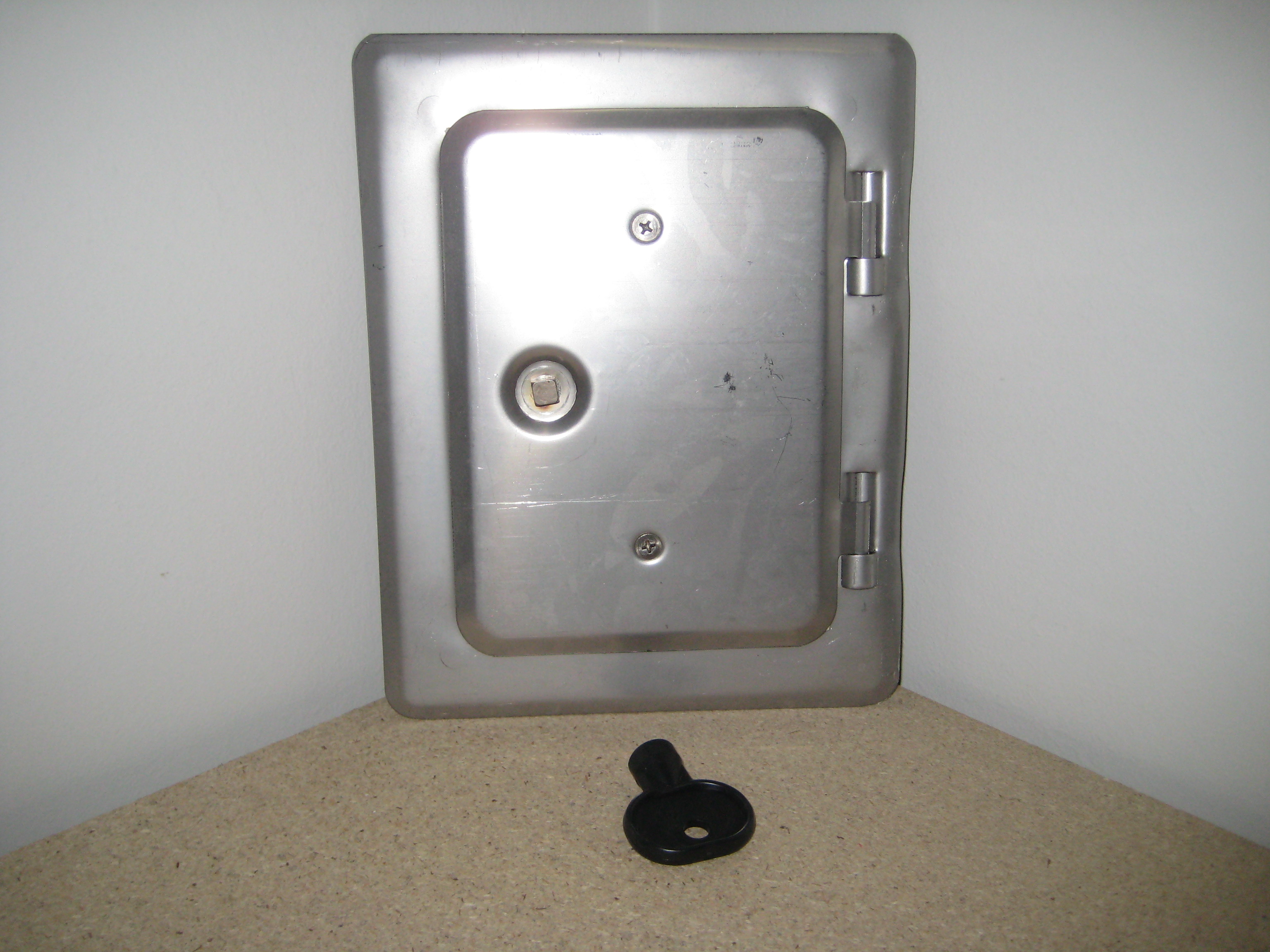 14004 Rozsdamentes acél kéményajtó 120x180mm inox (nagy)