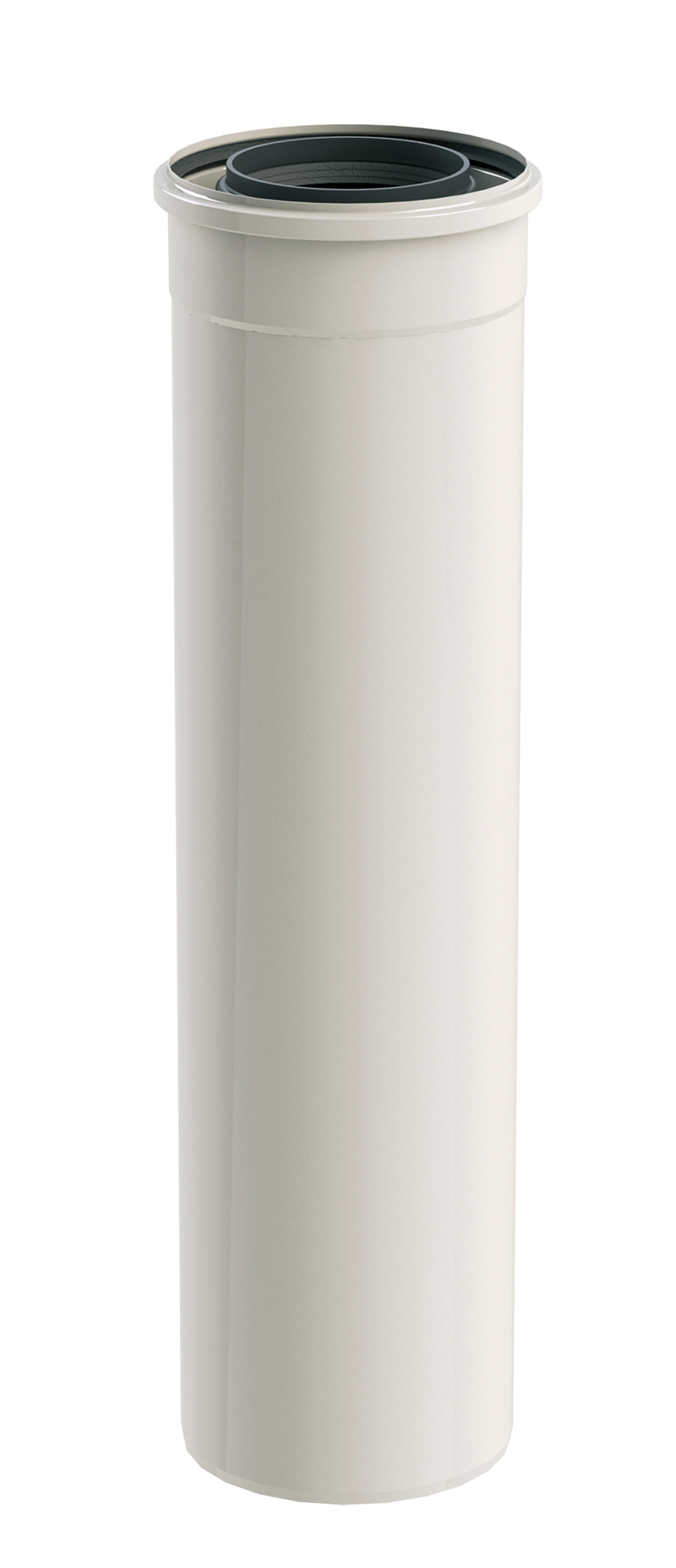 LPRL0 LIL Koncentrikus cső 250mm 60/100 - 200/300mm-ig PPH/INOX Fehér