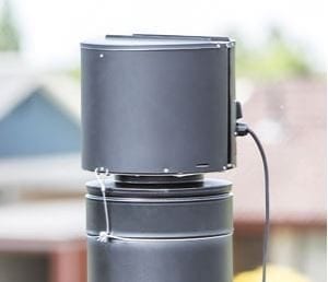 Draftbooster huzatfokozó ventilátor kéményhez (fekete)